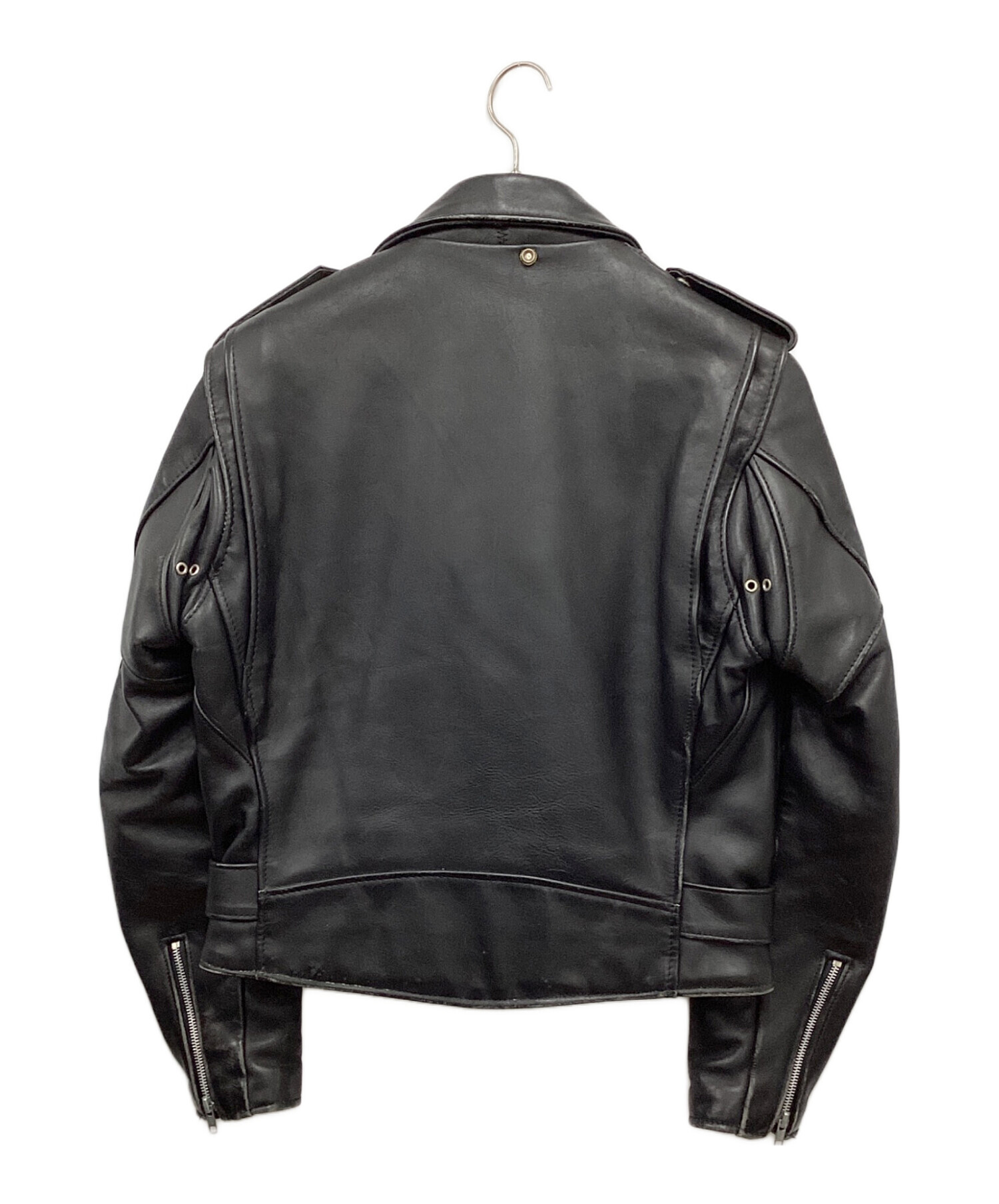 Schott 　レザーライダースジャケット　サイズ38 中古・古着通販】Schott (ショット) レザーライダースジャケット