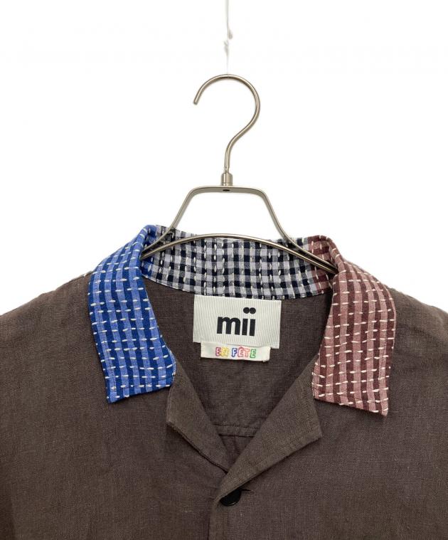 中古・古着通販】mii (ミー) 半袖シャツ ブラウン サイズ:L｜ブランド