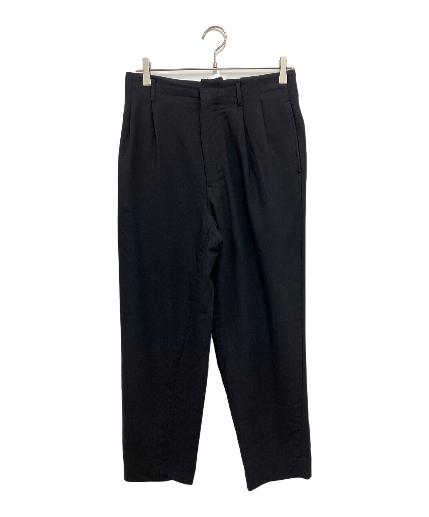 ami ブラック 8部丈スラックス 36 中古・古着通販】ami (アミ) パンツ ブラック サイズ:36｜ブランド
