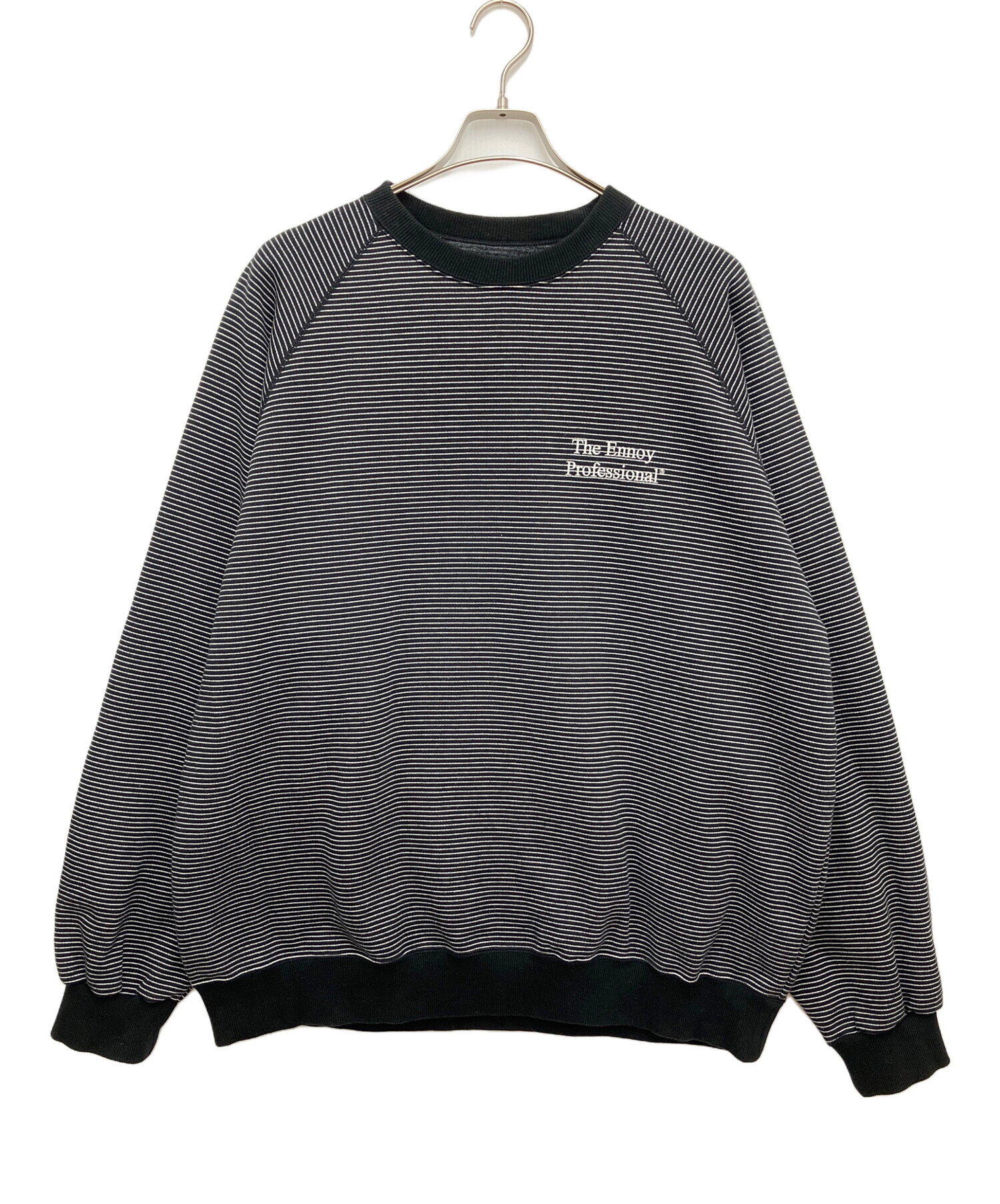 中古・古着通販】ENNOY (エンノイ) スウェット ブラック×ホワイト