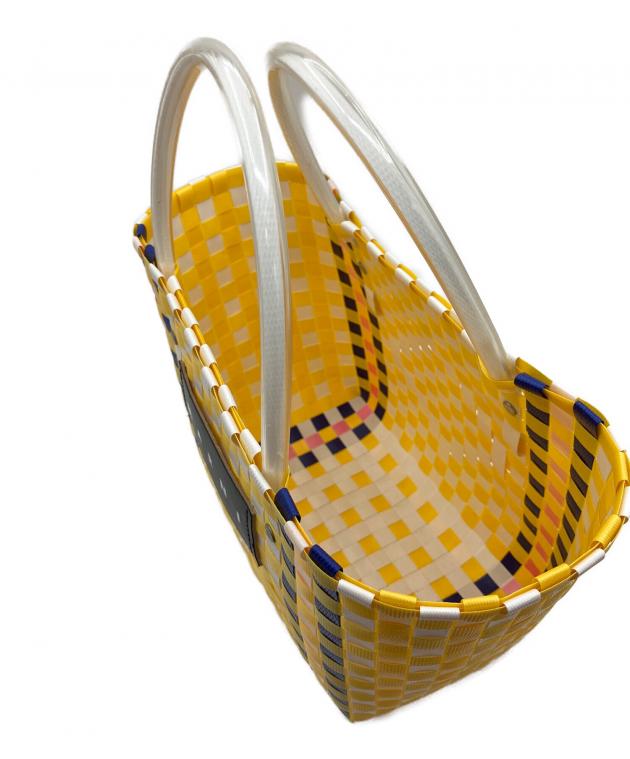 中古・古着通販】MARNI (マルニ) カゴバッグ イエロー×ホワイト