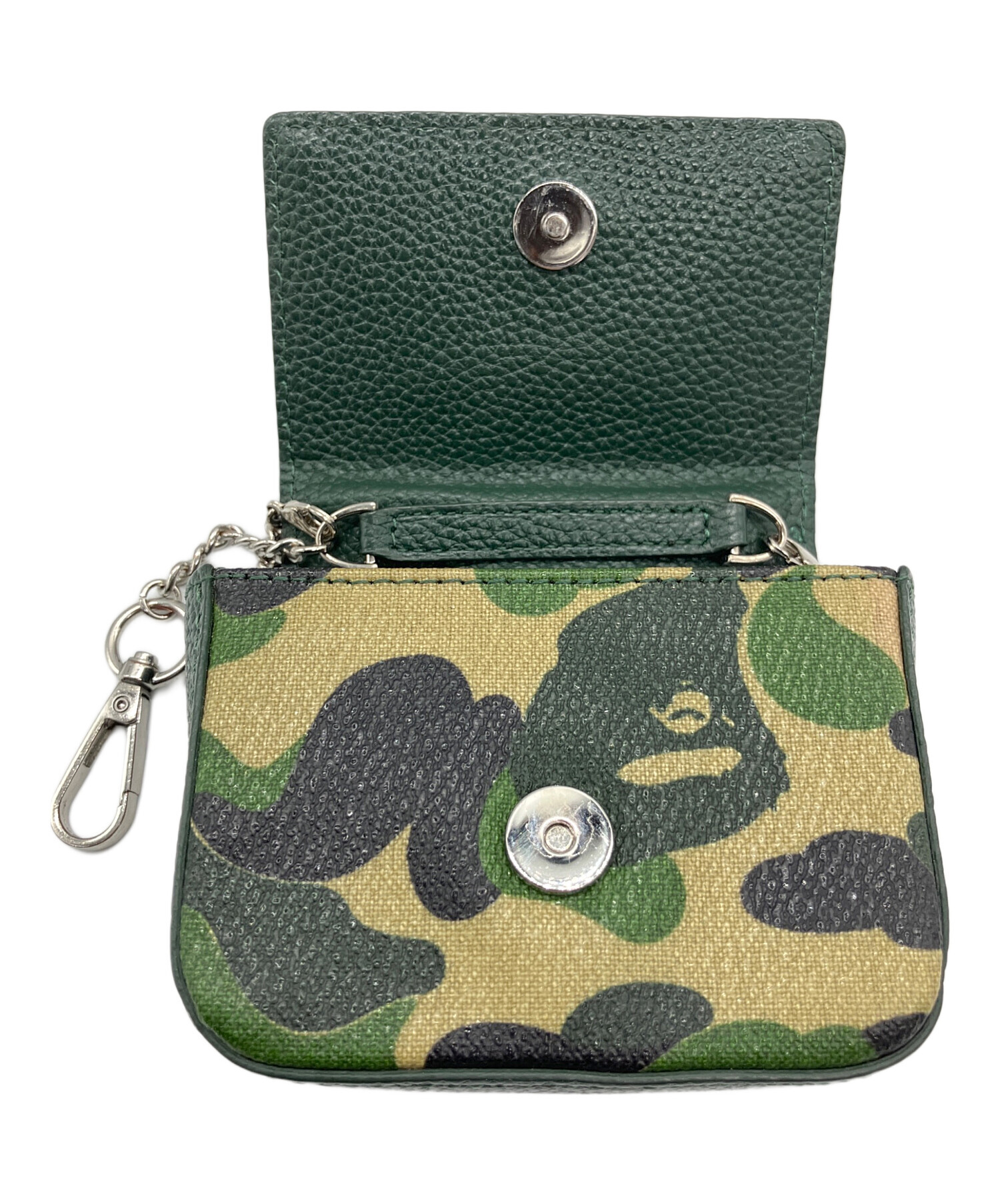 ほぼ新品 APE エイプ ミニショルダーバッグ グリーン 中古・古着通販】A BATHING APE (ア ベイシング エイプ) ミニ