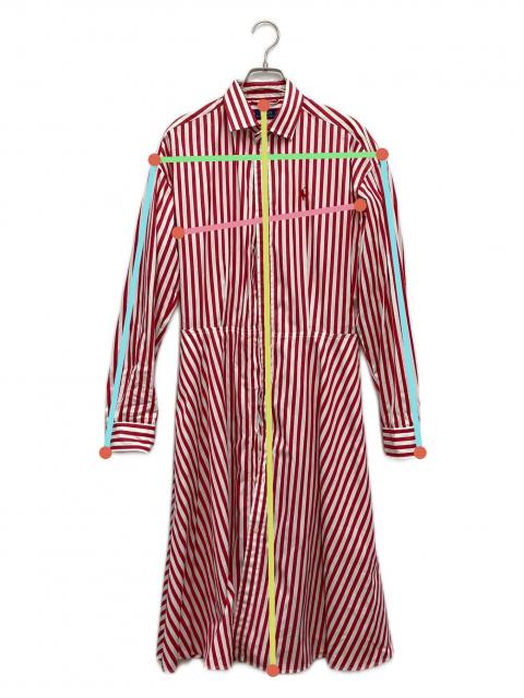 未使用タグ付き★ポロラルフローレン★シャツワンピース★長袖★マルチカラー★140 中古・古着通販】POLO RALPH LAUREN (ポロ・ラルフローレン