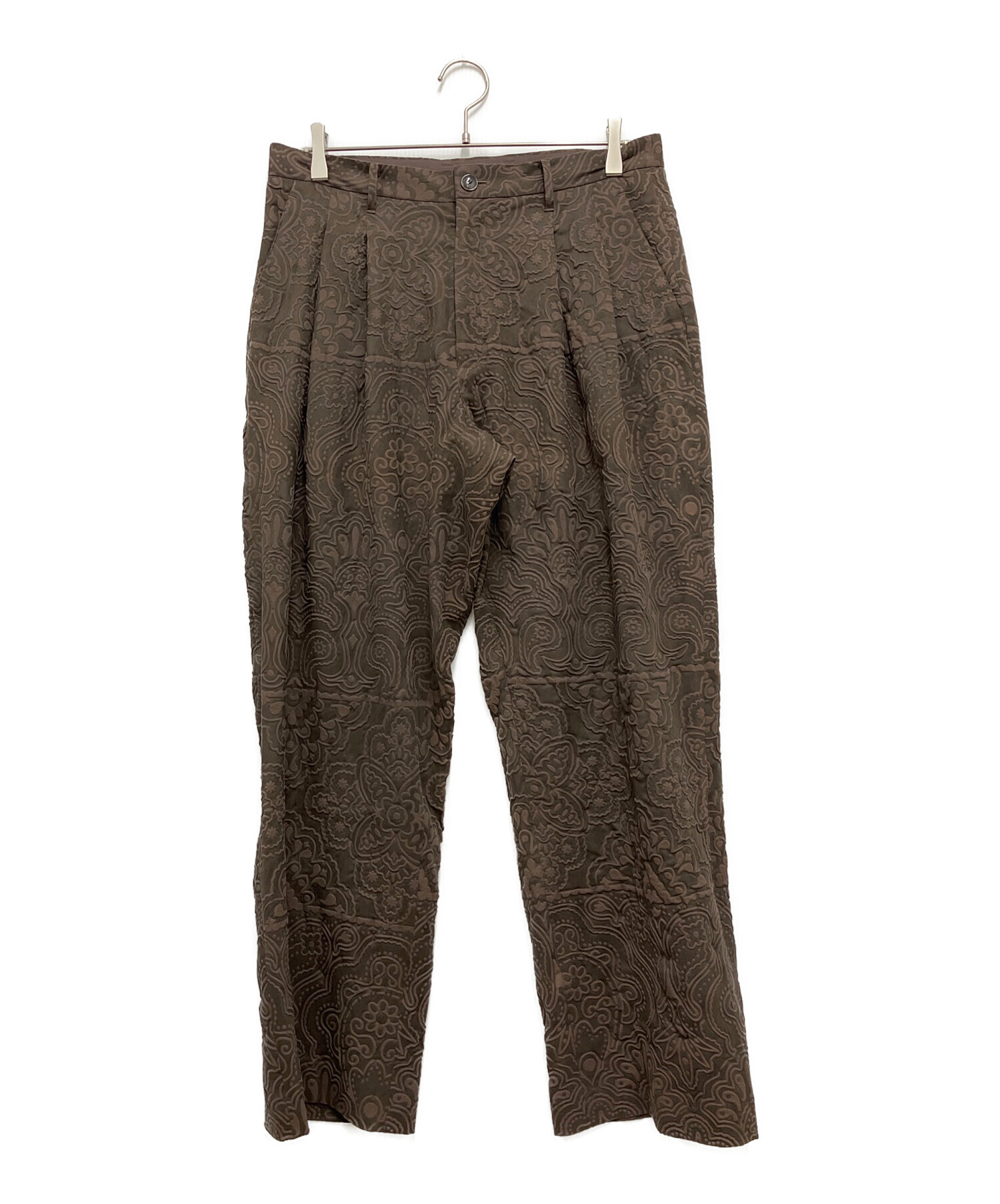 中古・古着通販】amok (アモク) Paisley Shrink Pants ブラウン サイズ