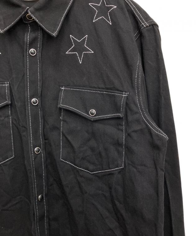 中古・古着通販】GIVENCHY (ジバンシィ) デニムシャツ ブラック サイズ