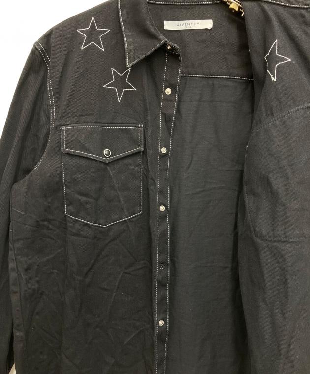 中古・古着通販】GIVENCHY (ジバンシィ) デニムシャツ ブラック サイズ