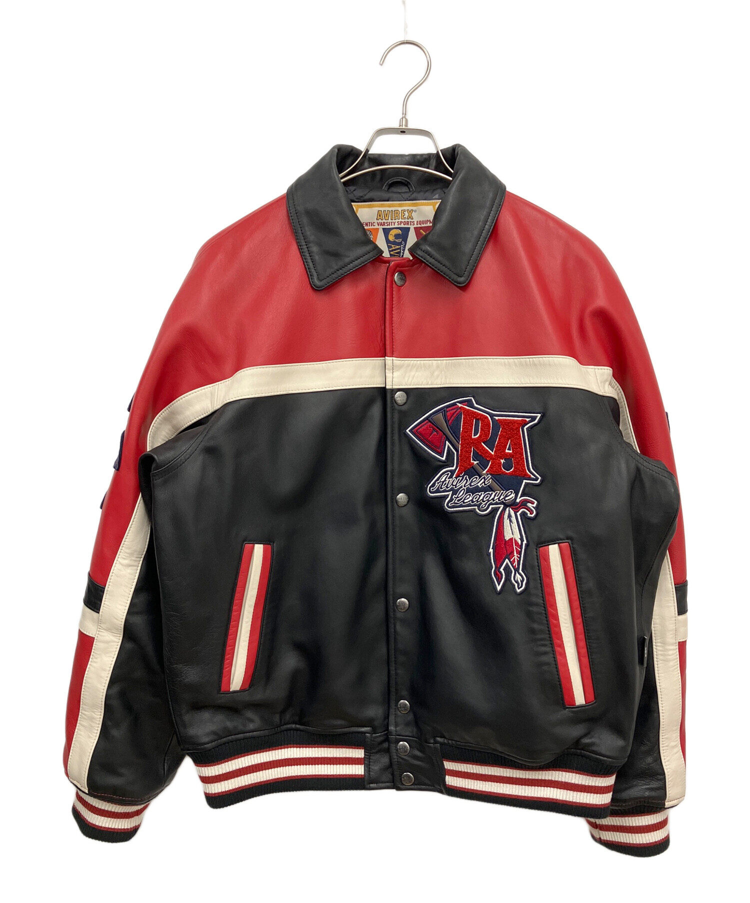 中古・古着通販】AVIREX (アヴィレックス) レザージャケット ブラック