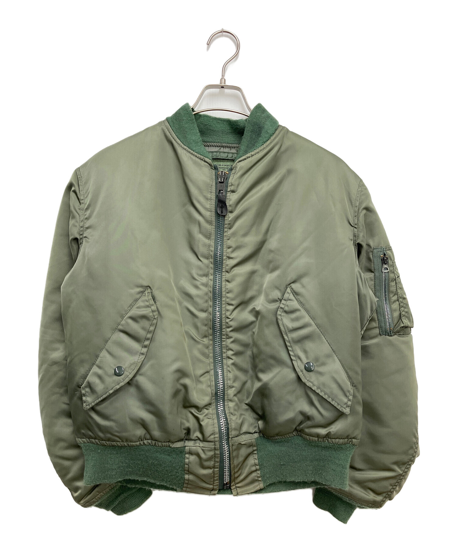 アルファ　MA-1 サイズXL USED ダークグリーン 中古・古着通販】ALPHA (アルファ) MA-1ジャケット グリーン サイズ:S