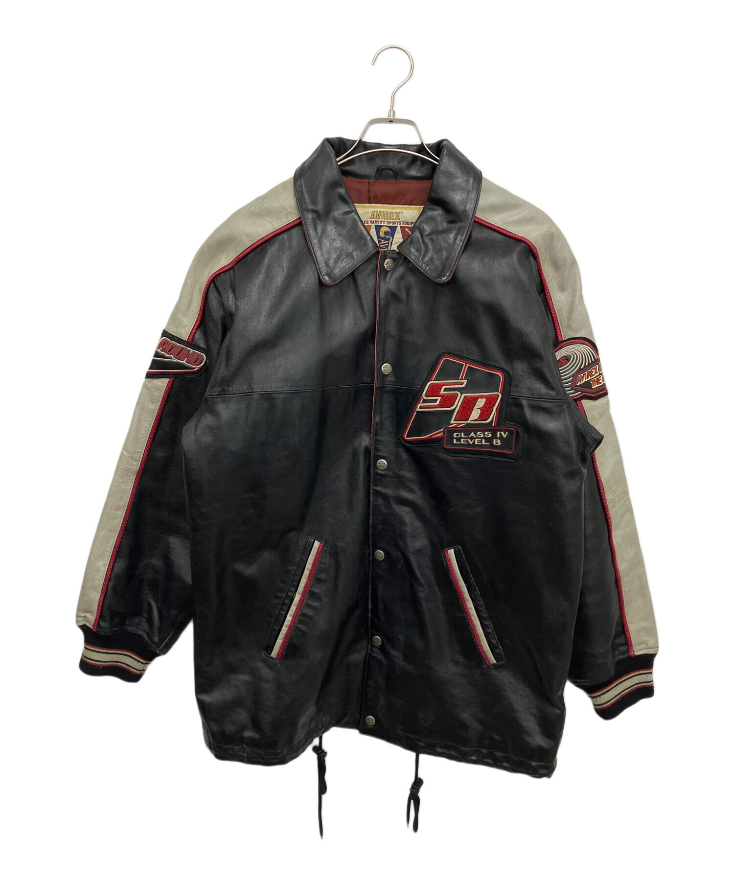 中古・古着通販】AVIREX (アヴィレックス) レザージャケット ブラック