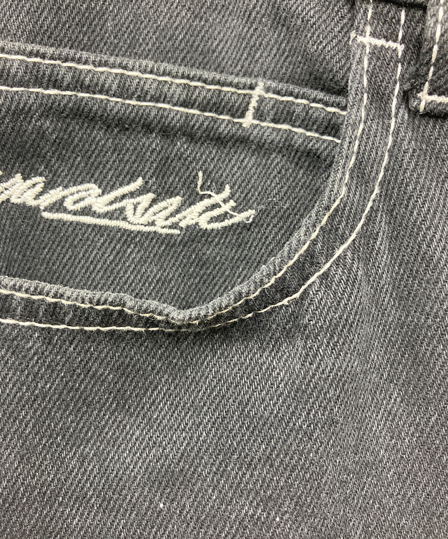 中古・古着通販】yardsale xxx (ヤードセール) デニムパンツ ブラック