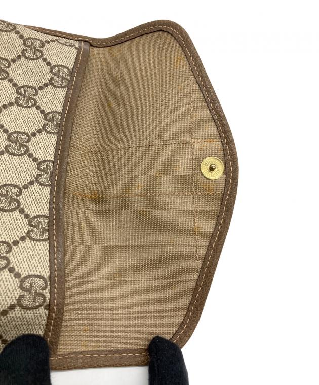 中古・古着通販】GUCCI (グッチ) ポーチ GG シェリーライン ブラウン
