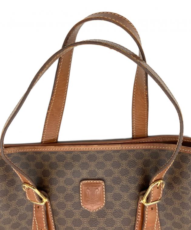 中古・古着通販】CELINE (セリーヌ) マカダム柄 ハンドバッグ ブラウン