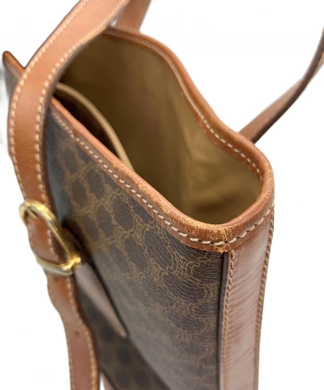 ち*ー様 【s.t865】CELINE マカダム柄 ハンドバッグ ブラウン 中古・古着通販】CELINE (セリーヌ) マカダム柄 ハンドバッグ ブラウン