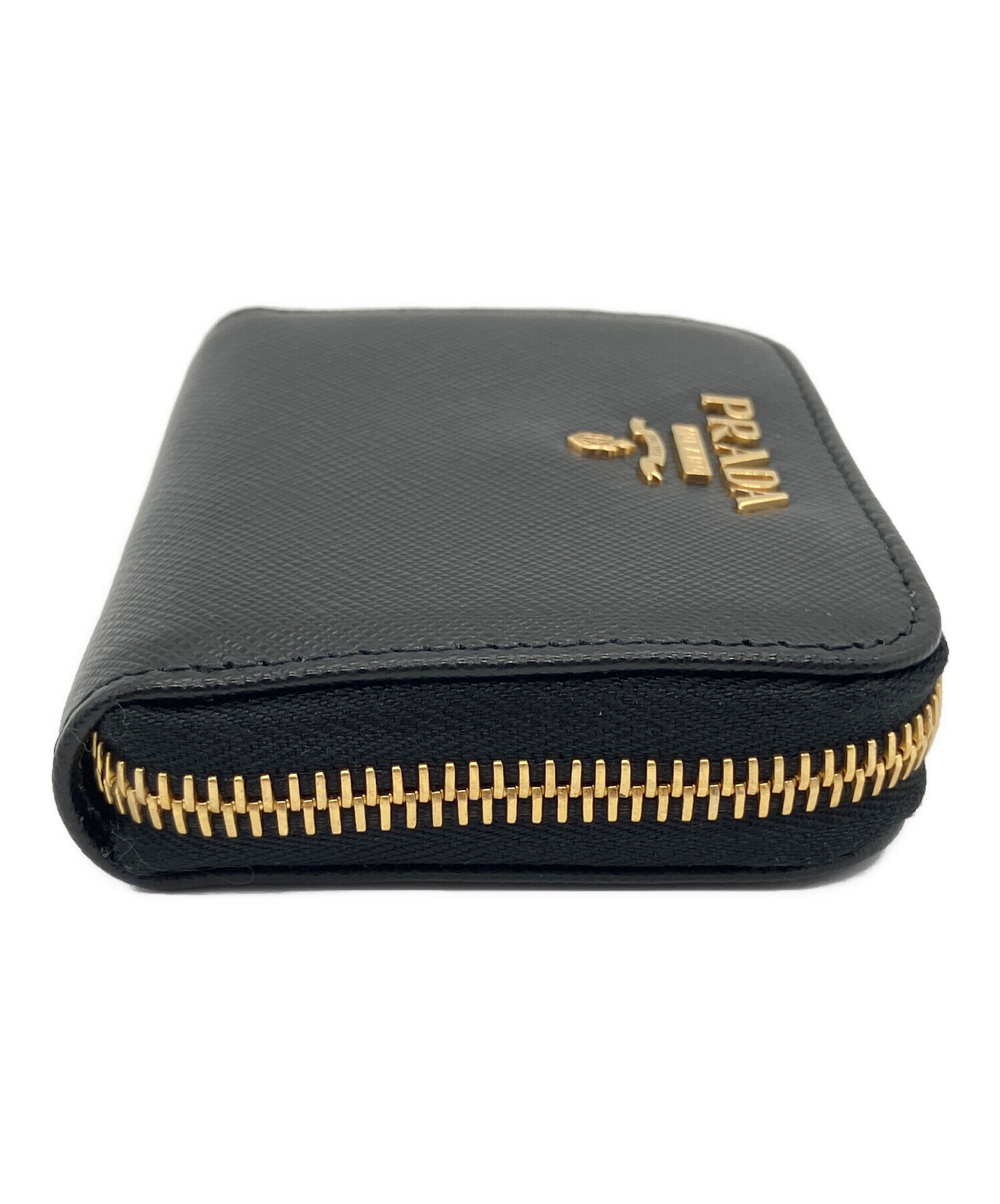 中古・古着通販】PRADA (プラダ) コインケース サフィアーノ ブラック 