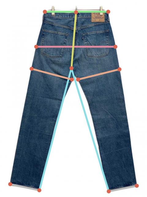 中古・古着通販】LEVI'S (リーバイス) デニムパンツ ブルー サイズ:31