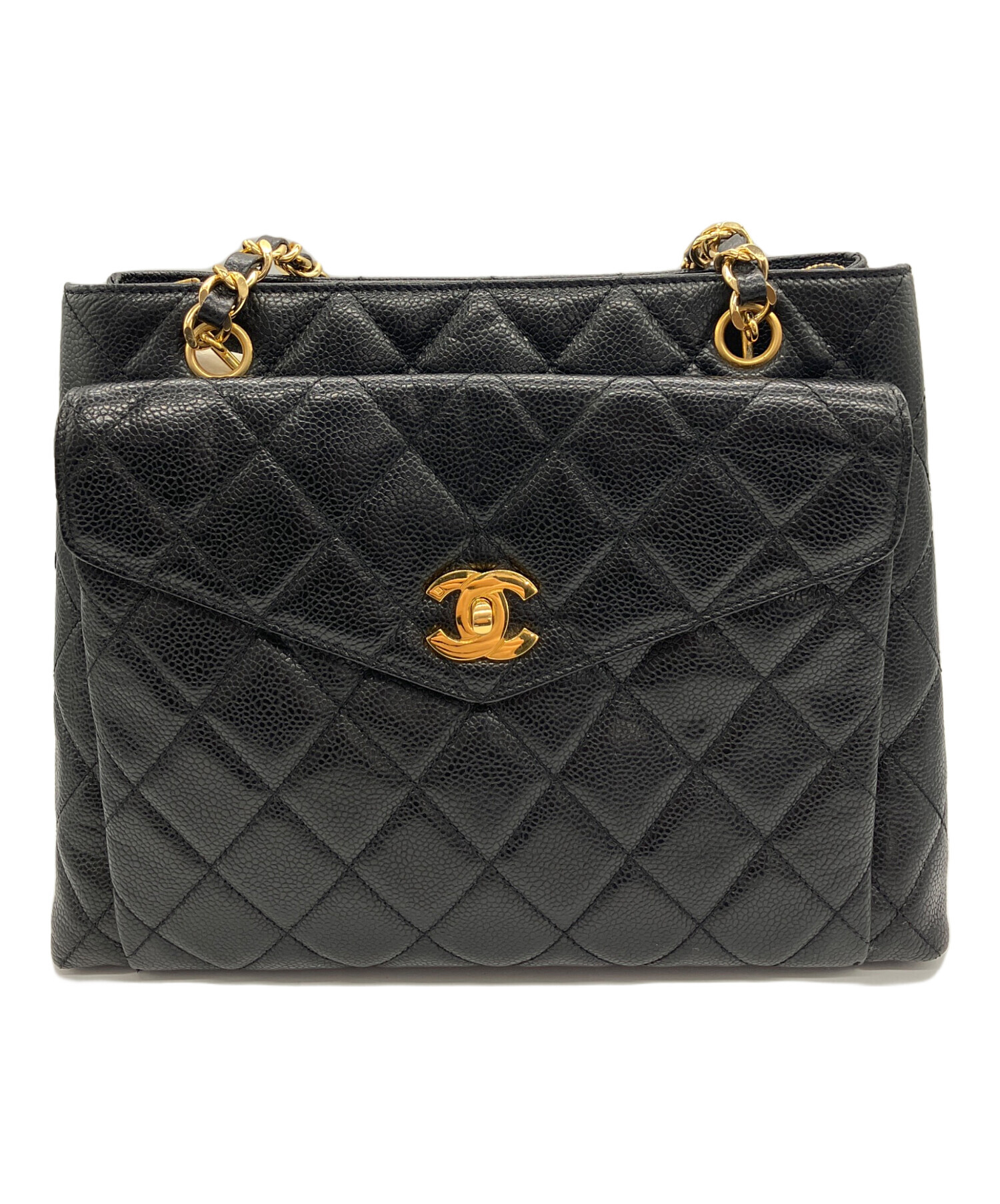 中古・古着通販】CHANEL (シャネル) チェーンストラップトートバッグ 