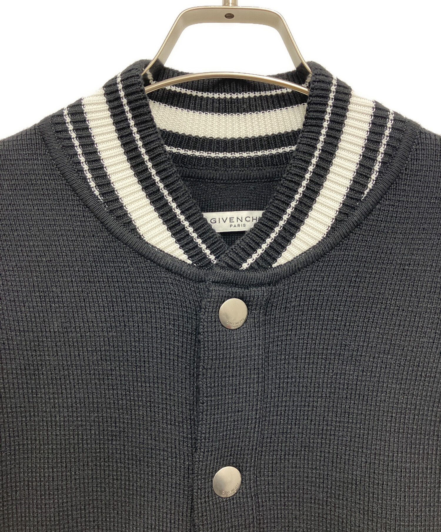 中古・古着通販】GIVENCHY (ジバンシィ) ニットジャケット ブラック