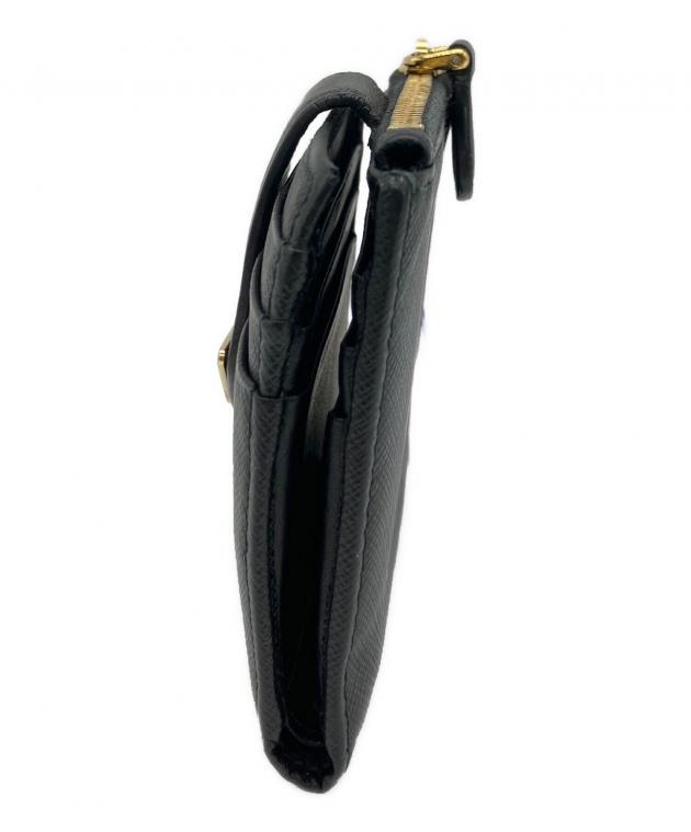 中古・古着通販】PRADA (プラダ) コンパクトウォレット サフィアーノ