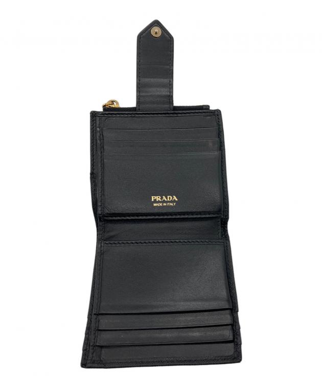 中古・古着通販】PRADA (プラダ) コンパクトウォレット サフィアーノ