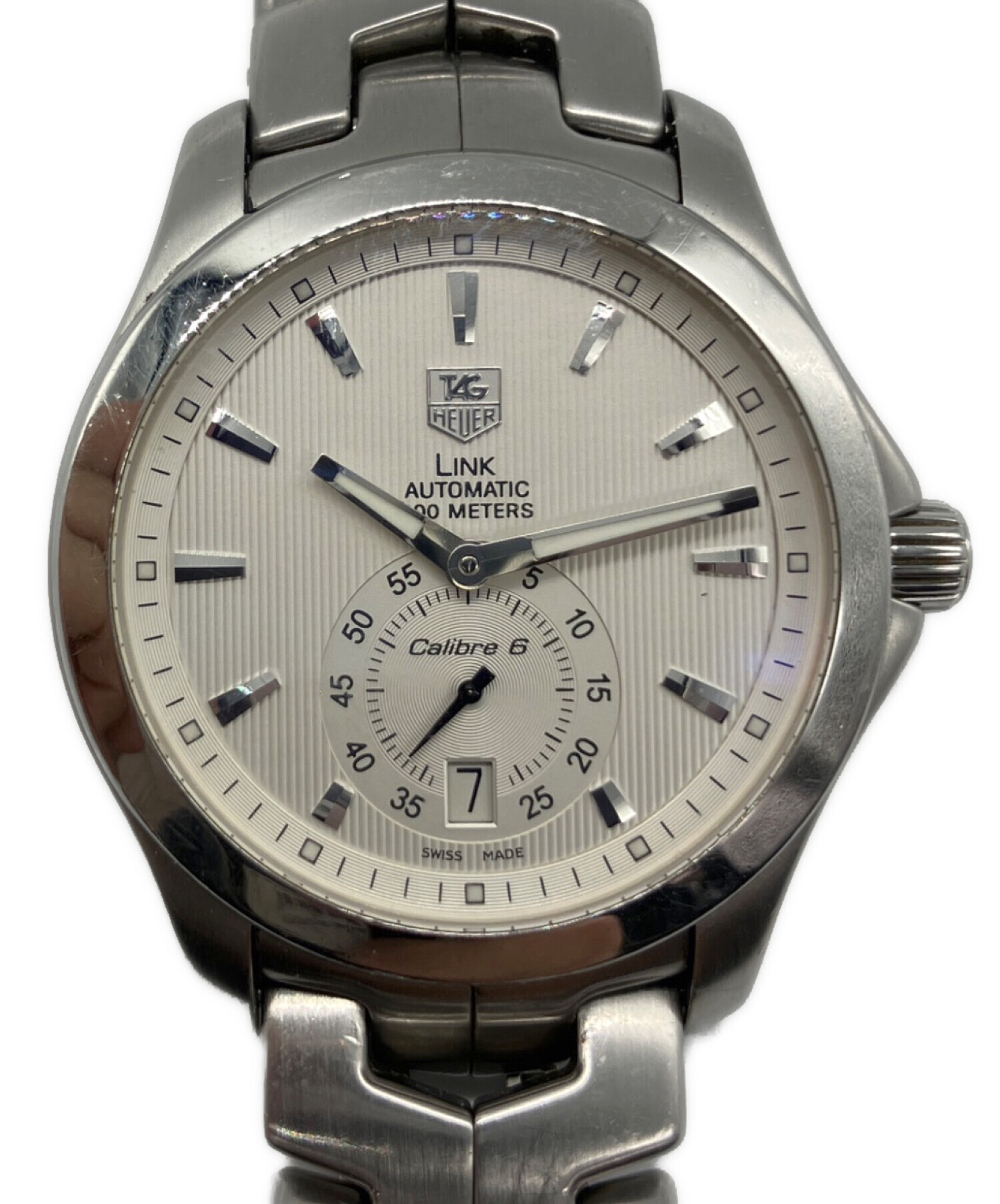 タグホイヤー リンク キャリバー6 WAT2110 メンズ デイト 中古・古着通販】TAG Heuer (タグホイヤー) リンク キャリバー6 デイト