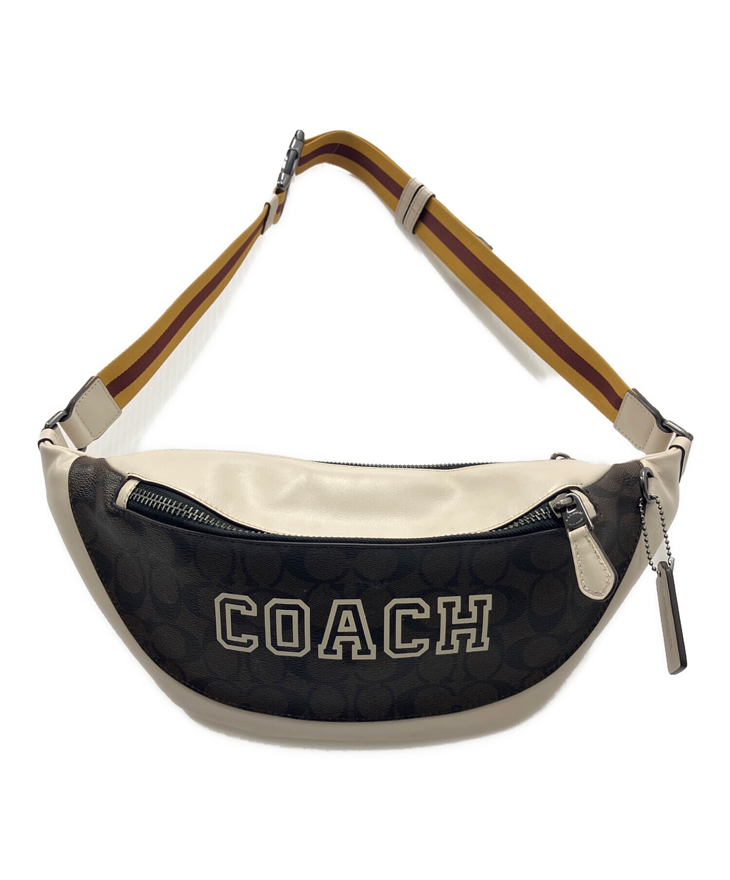 中古・古着通販】COACH (コーチ) ワーレンベルトバッグ シグネチャー