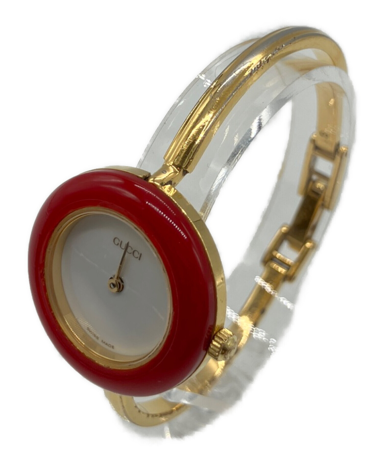 Q チェンジベゼル　0270803 腕時計　レディース　GUCCI 中古・古着通販】GUCCI (グッチ) 腕時計 チェンジベゼル GP｜ブランド