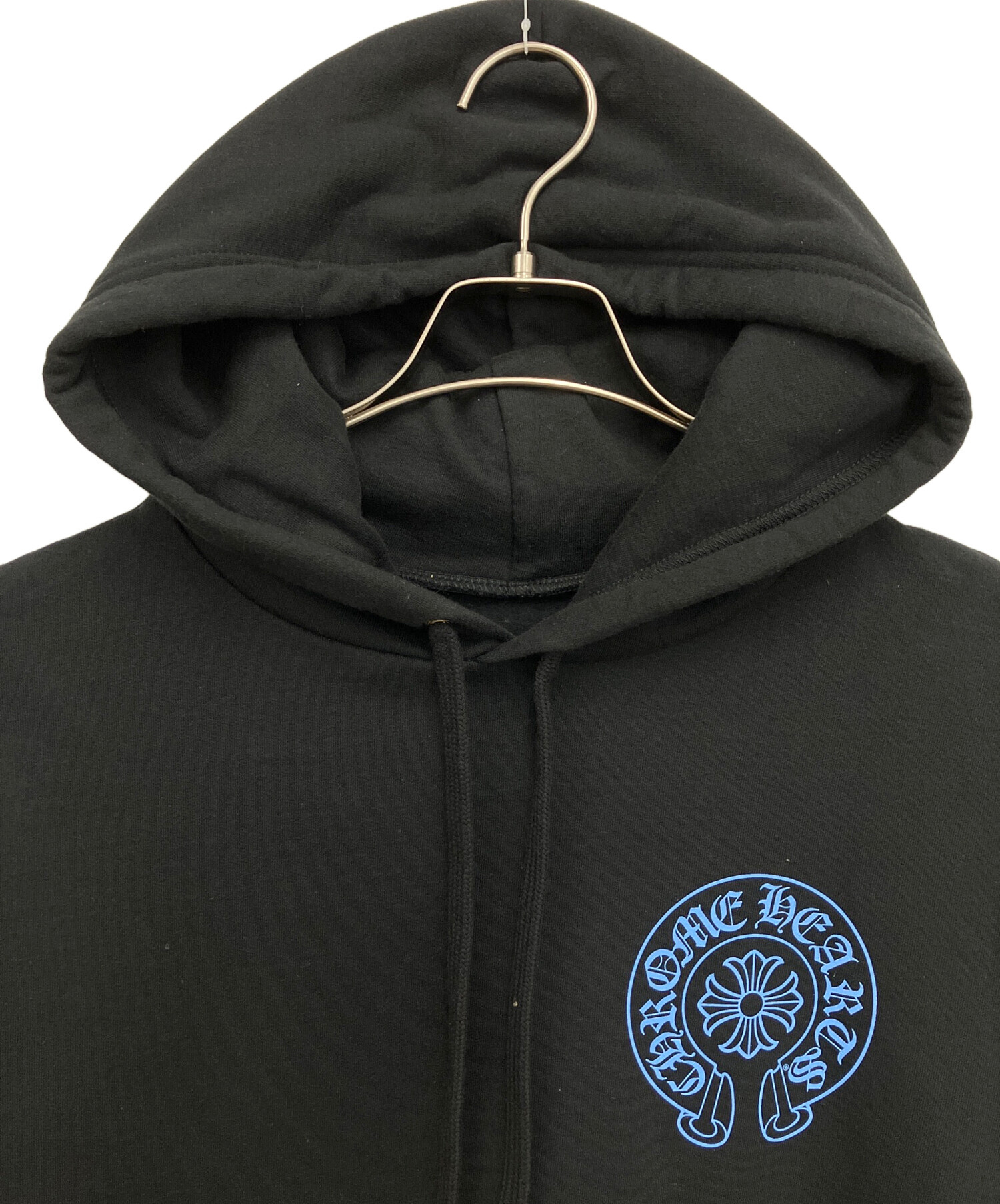 Chrome Hearts ホースシュー クロスロゴ パーカー ブラック×ブルー 中古・古着通販】CHROME HEARTS (クロムハーツ) ホースシュー バック
