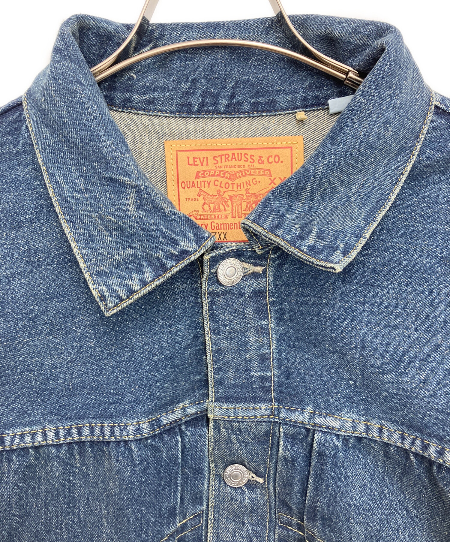 中古・古着通販】LEVI'S (リーバイス) デニムジャケット インディゴ