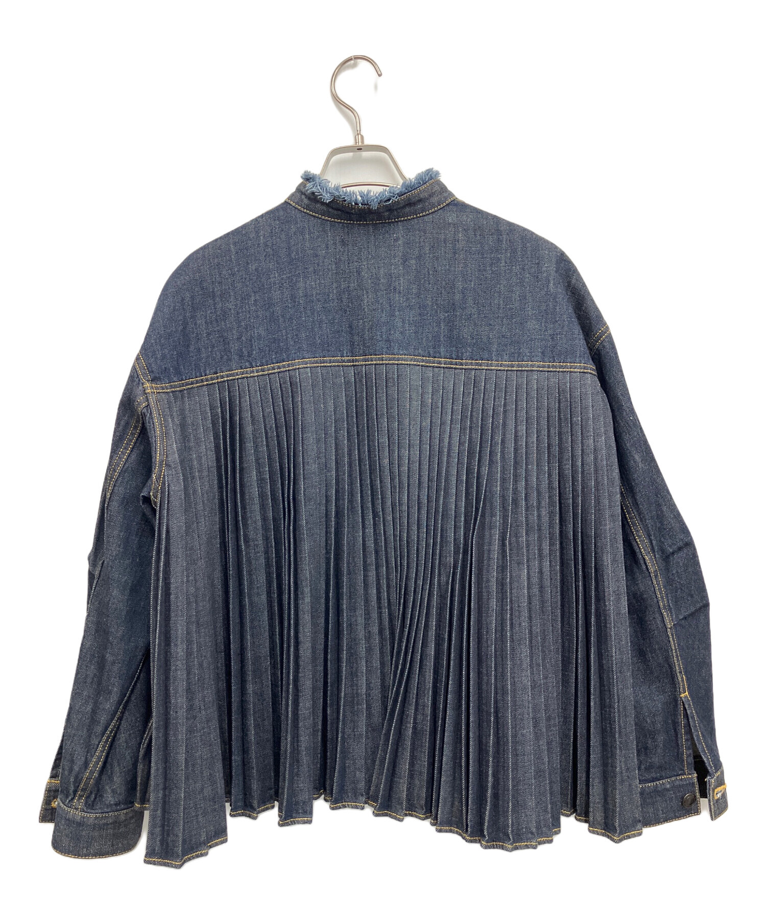 中古・古着通販】EZUMI (エズミ) BACK PLEATS DENIM JACKET(バック