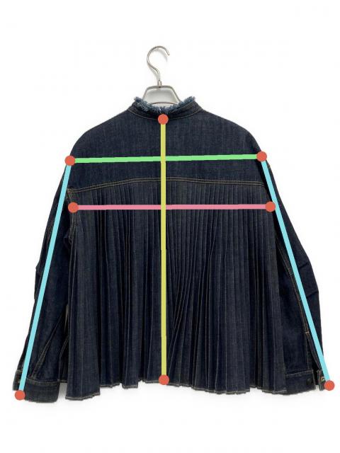 中古・古着通販】EZUMI (エズミ) BACK PLEATS DENIM JACKET(バック