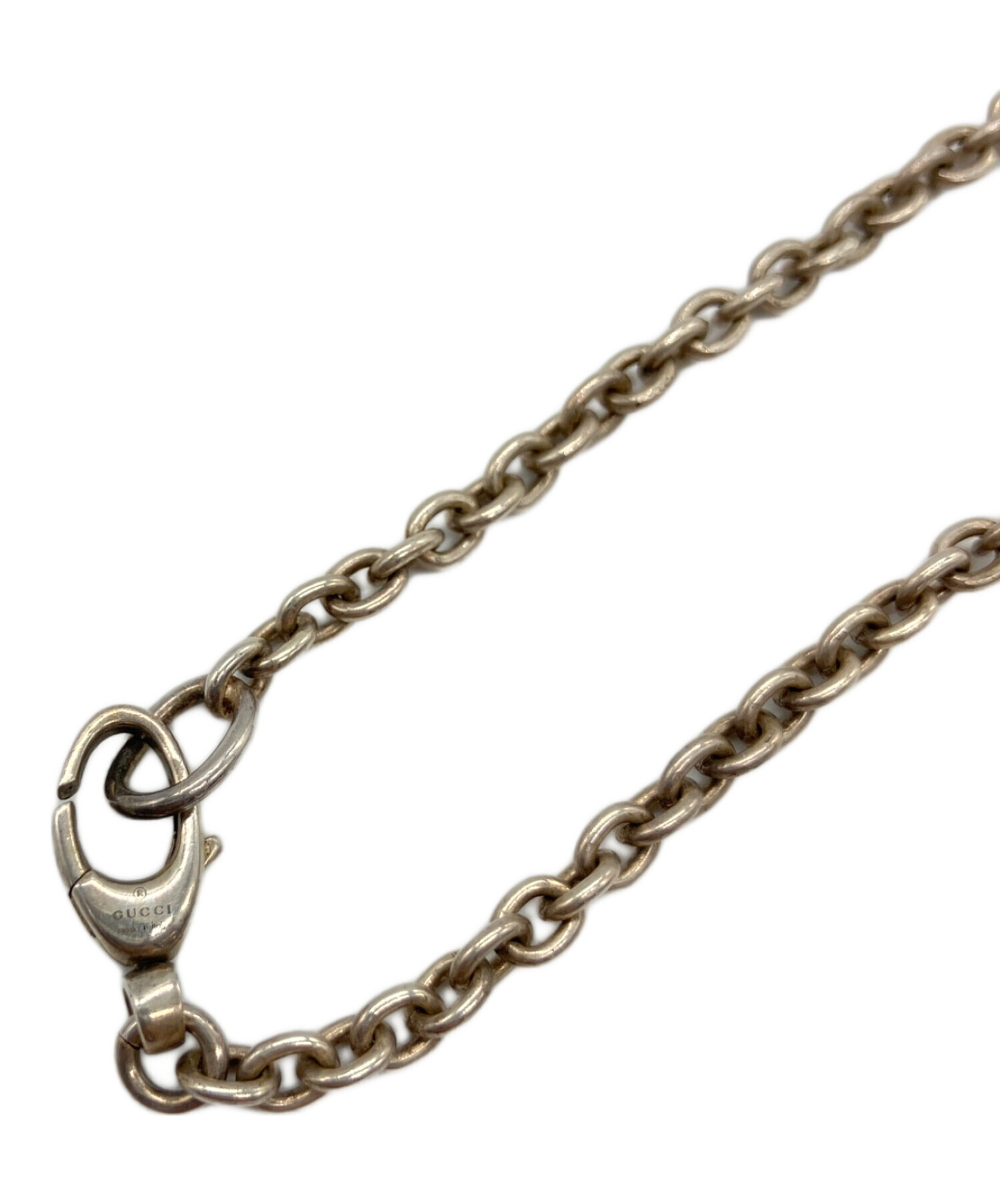 中古・古着通販】GUCCI (グッチ) ネックレス シルバー GGチャーム