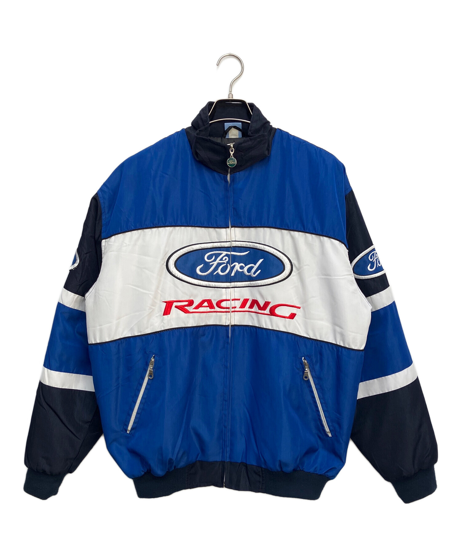 中古・古着通販】FORD (フォード) レーシングブルゾン ネイビー×ブルー