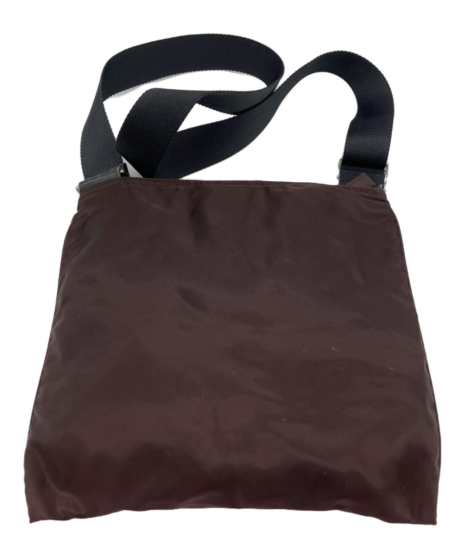 中古・古着通販】PRADA (プラダ) ナイロンサコッシュ ブラウン