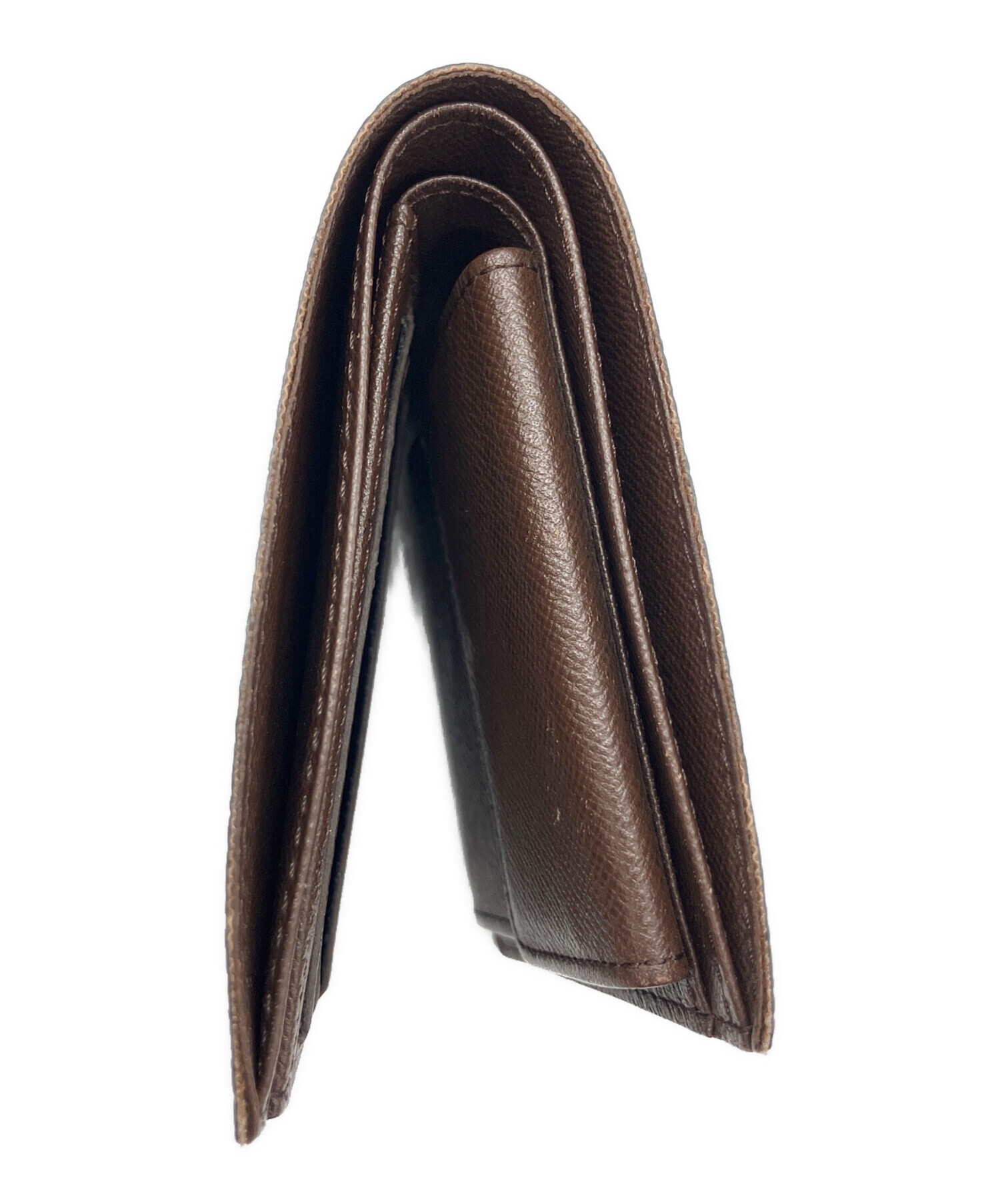 【LOUIS VUITTON】ルイヴィトン　マルコ　ダミエ　折り財布　茶色　新品 中古・古着通販】LOUIS VUITTON (ルイ ヴィトン) ダミエ
