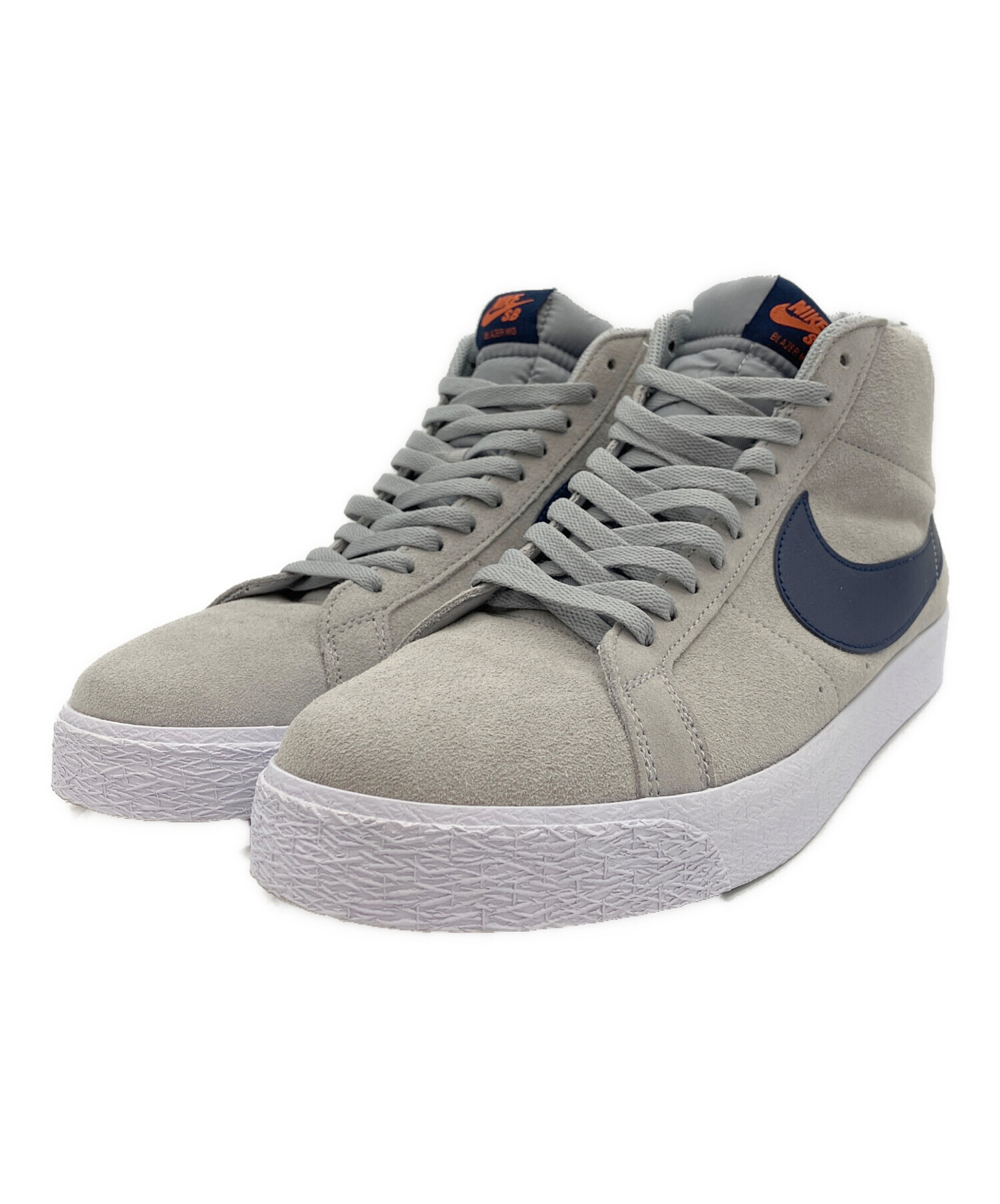 Nike Air バスケットボールシューズ グレー/ネイビー30cm 中古・古着通販】NIKE (ナイキ) Nike SB Zoom Blazer Mid Skate Shoes