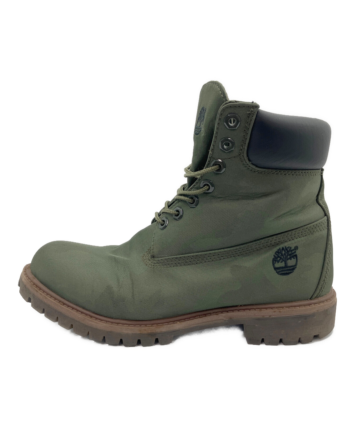 ティンバーランド　ワークブーツ　ブラックグリーン 中古・古着通販】Timberland (ティンバーランド) 6インチブーツ