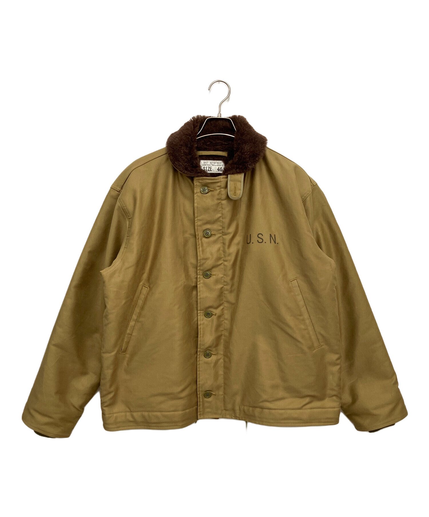 WAIPER N-1 デッキジャケット 46 カーキ WP01 ビッグサイズ （ワイパー 