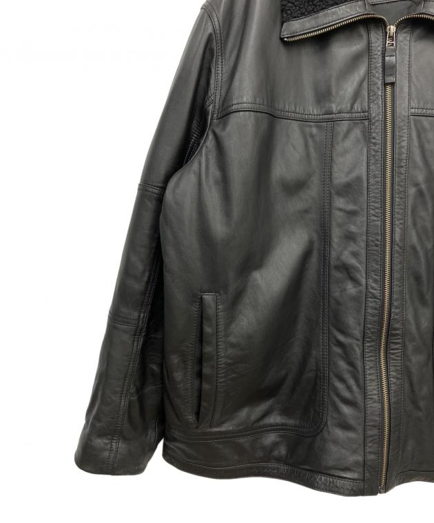 中古・古着通販】LEVI'S (リーバイス) ラムレザージャケット ブラック