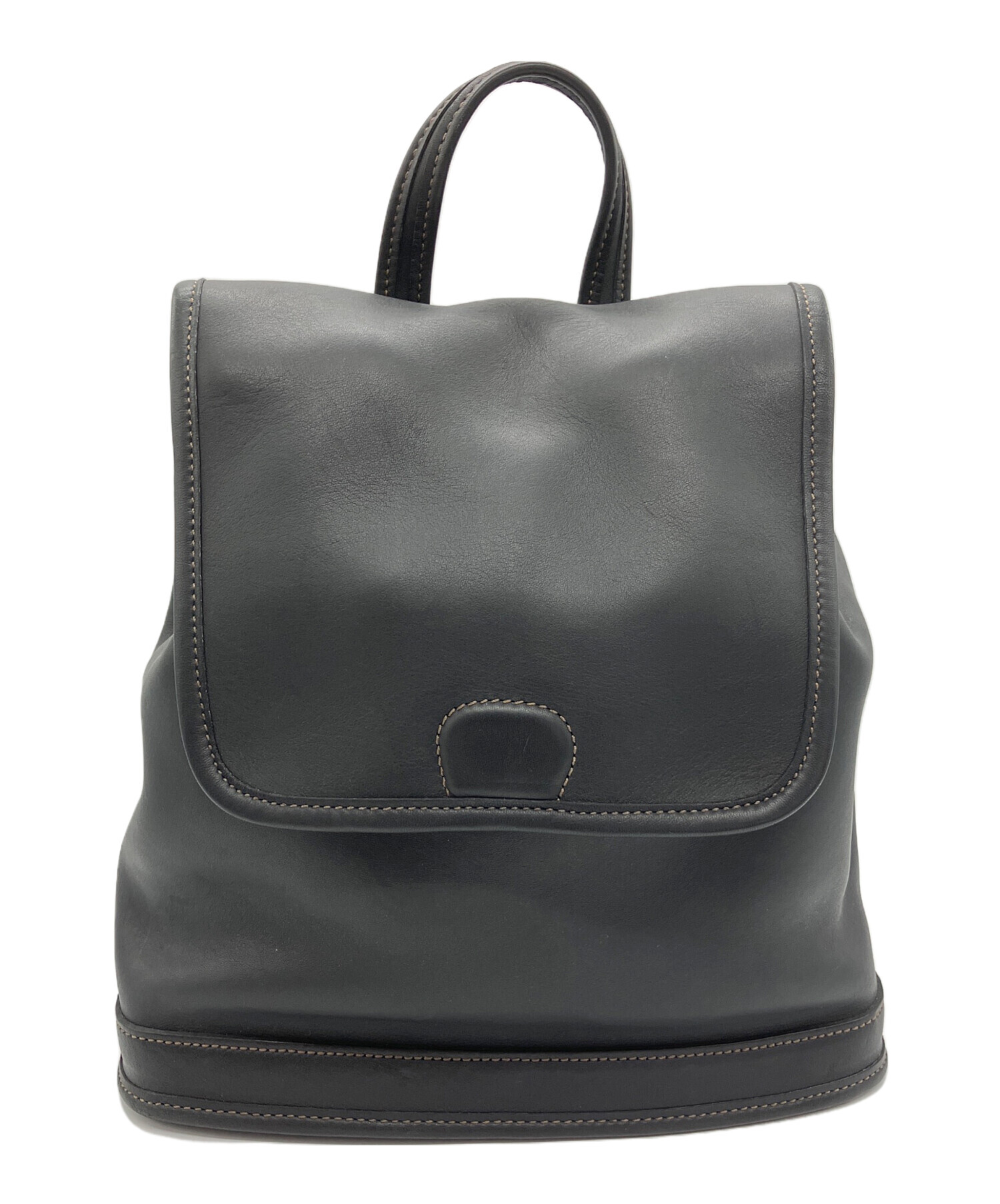 COACH ⭐︎ブラックレザー リュック（中古品） 中古・古着通販】COACH (コーチ) レザーリュック ブラック｜ブランド