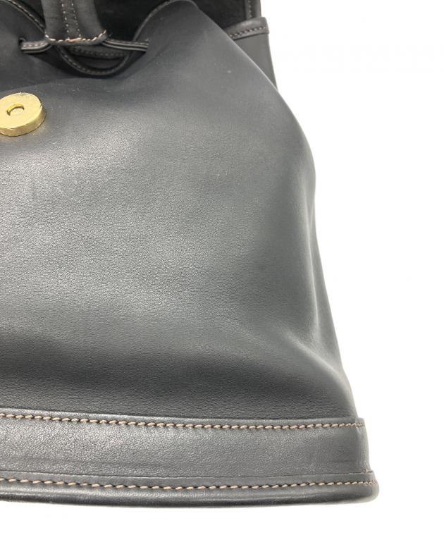 中古・古着通販】COACH (コーチ) レザーリュック ブラック｜ブランド