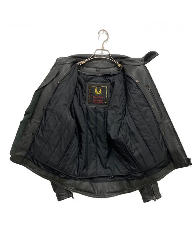 美品 Belstaff ベルスタッフ ブラック レザー ジャケット 40 BELSTAFF（ベルスタッフ） BELSTAFF/ベルスタッフ/レザージャケット