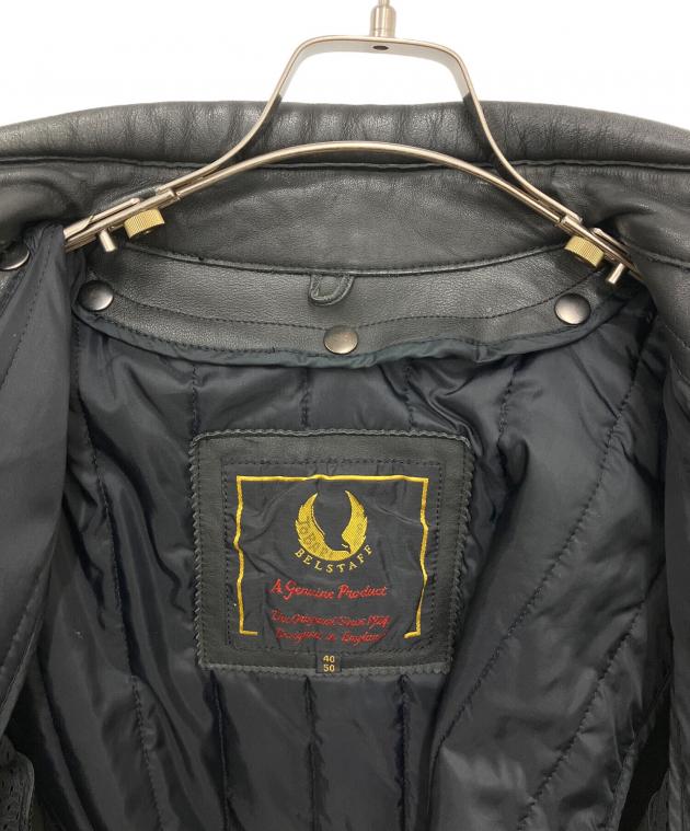 中古・古着通販】BELSTAFF (ベルスタッフ) レザージャケット ブラック