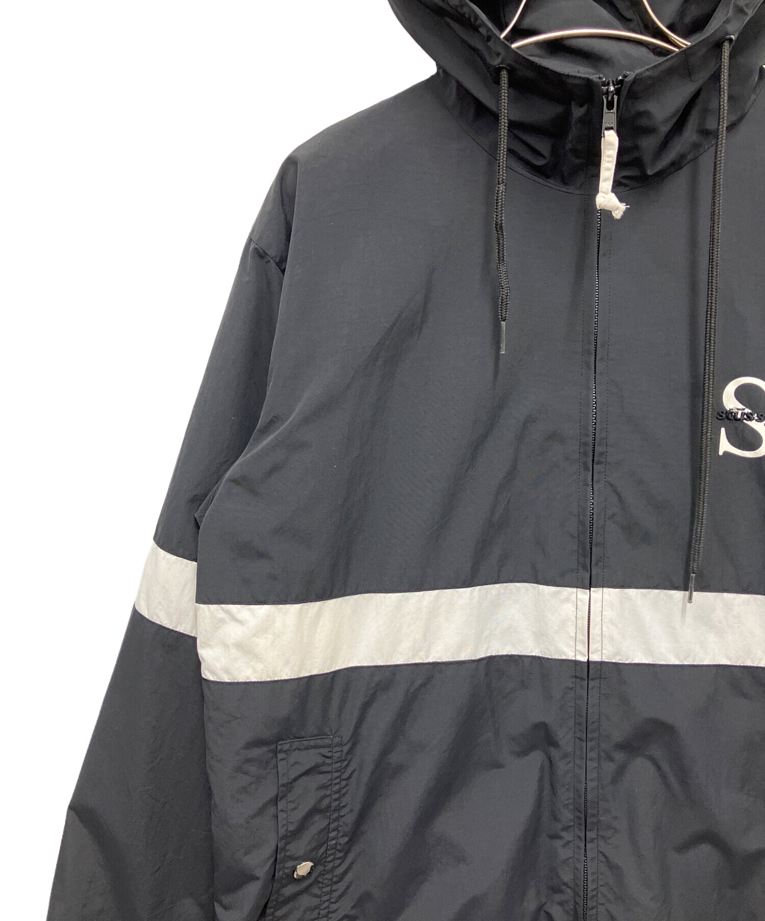 中古・古着通販】stussy (ステューシー) ナイロンジャケット ブラック