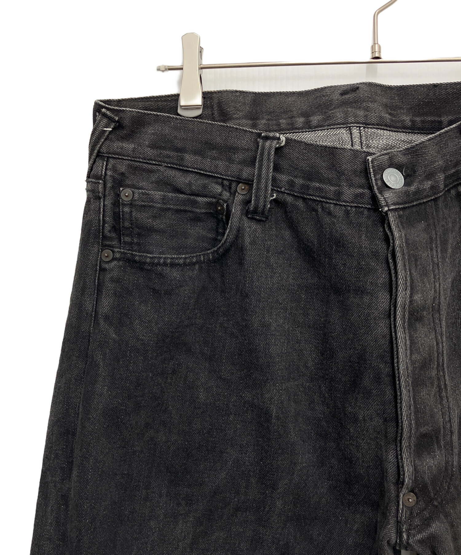 中古・古着通販】EVISU (エヴィス) デニムパンツ ブラック サイズ