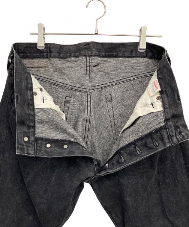 中古・古着通販】EVISU (エヴィス) デニムパンツ ブラック サイズ