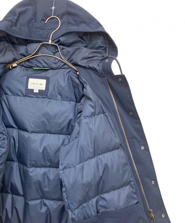 未使用クリーニング済み　LACOSTE フード付きダウンジャケット ネイビー　M 中古・古着通販】LACOSTE (ラコステ) ダウンジャケット ネイビー