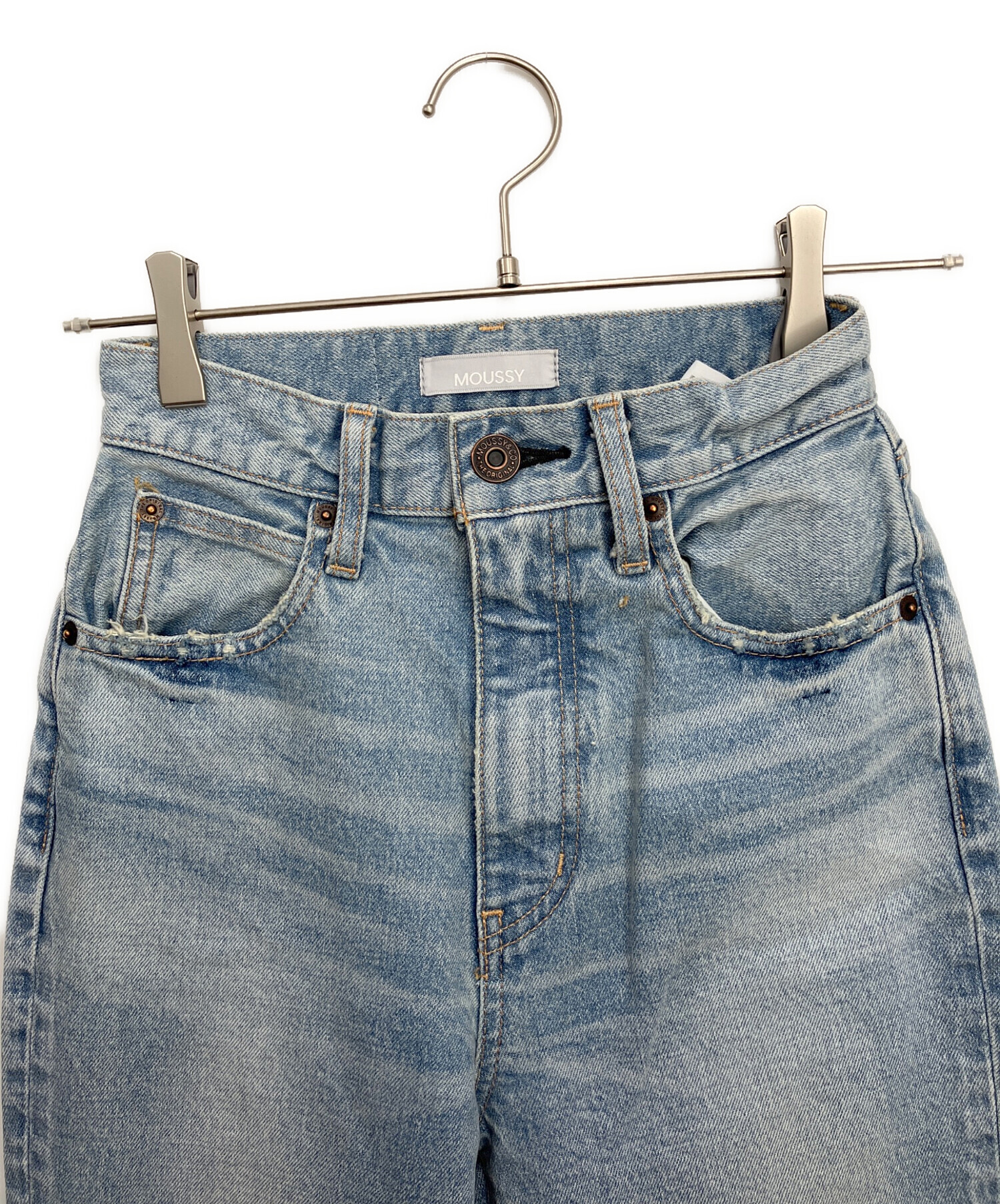 中古・古着通販】moussy (マウジー) デニムパンツ ブルー サイズ