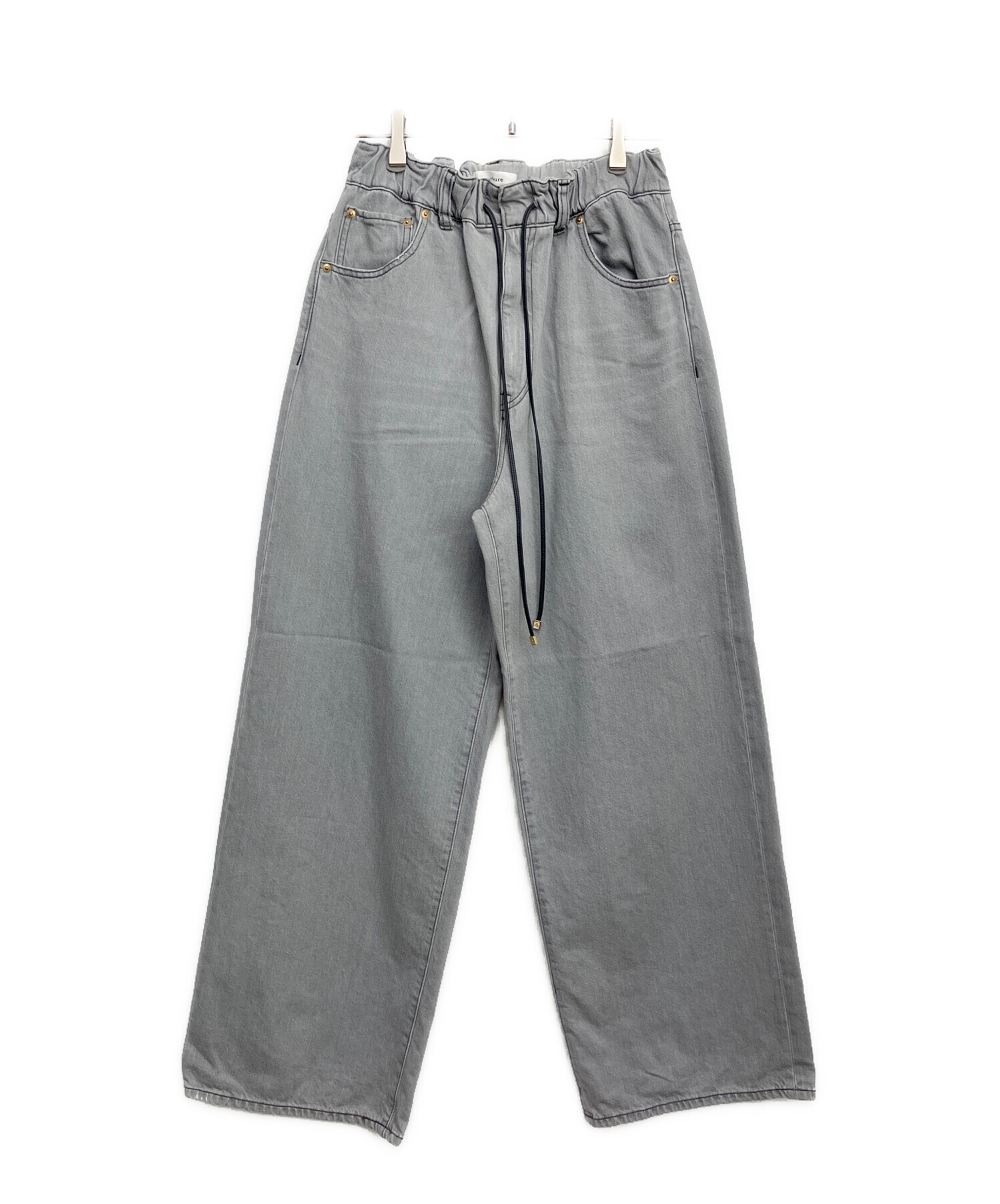 中古・古着通販】ebure (エブール) デニムパンツ グレー サイズ:38