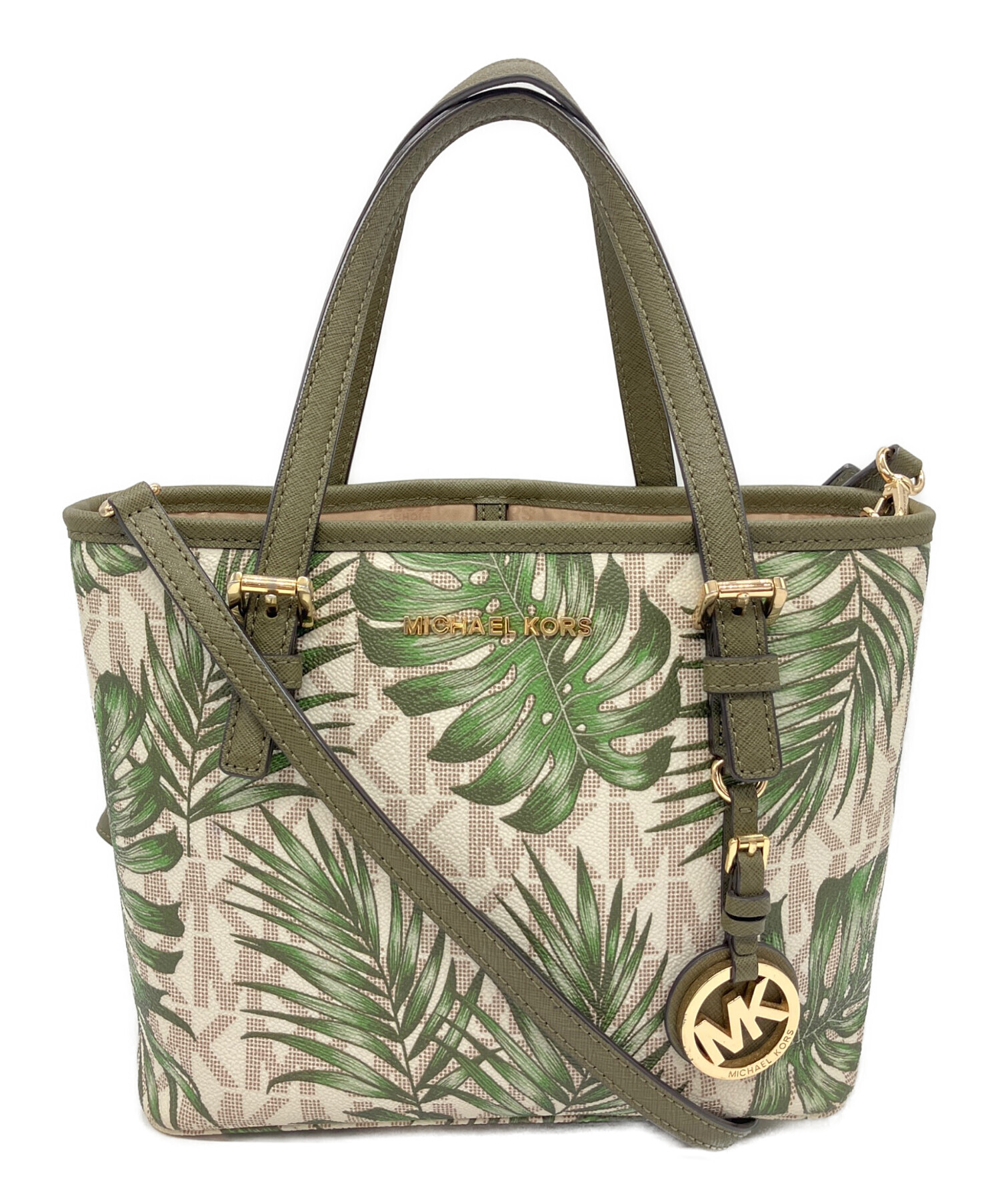 中古・古着通販】MICHAEL KORS (マイケルコース) 2WAYバッグ グリーン