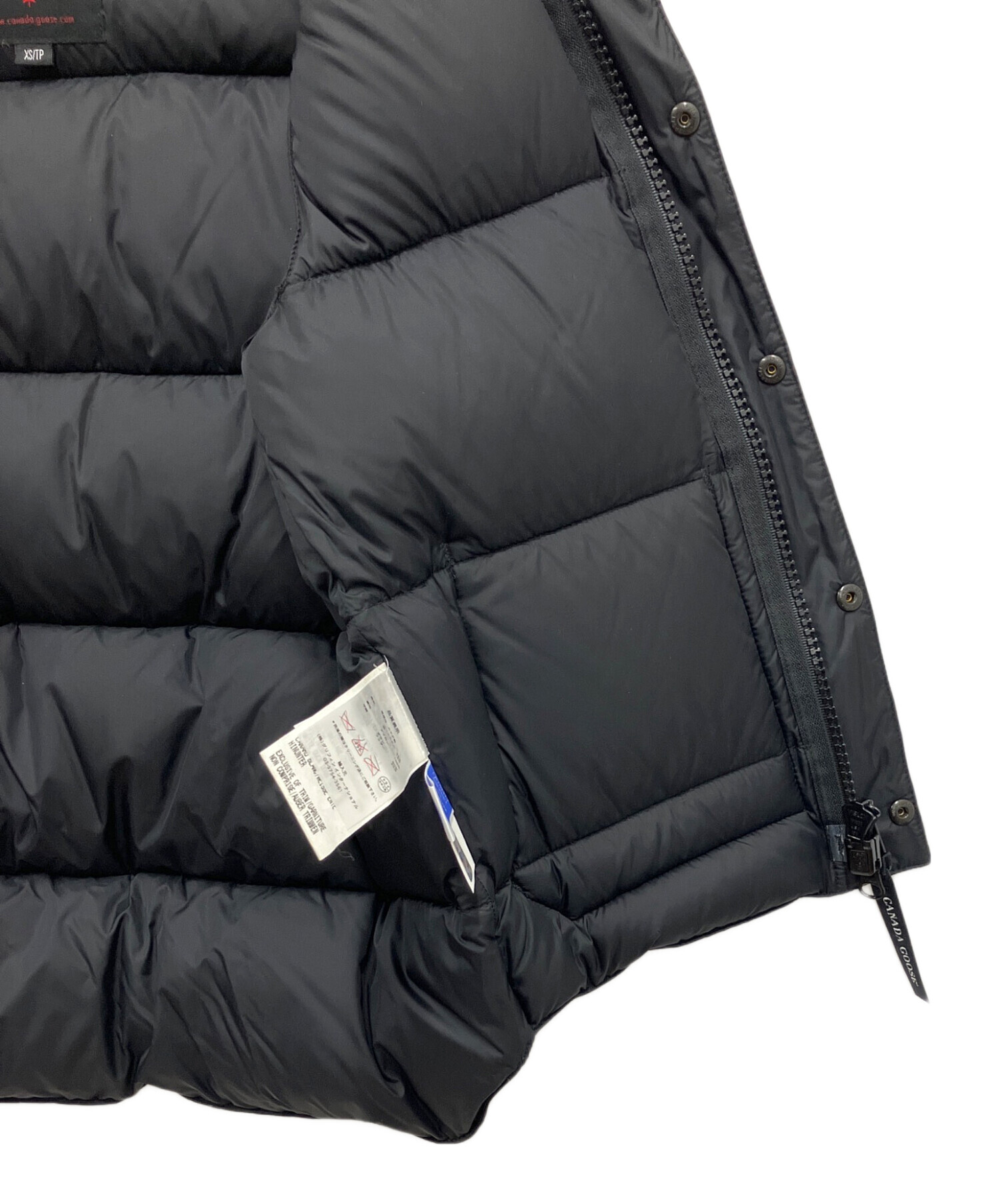 中古・古着通販】CANADA GOOSE (カナダグース) ダウンベスト ブラック